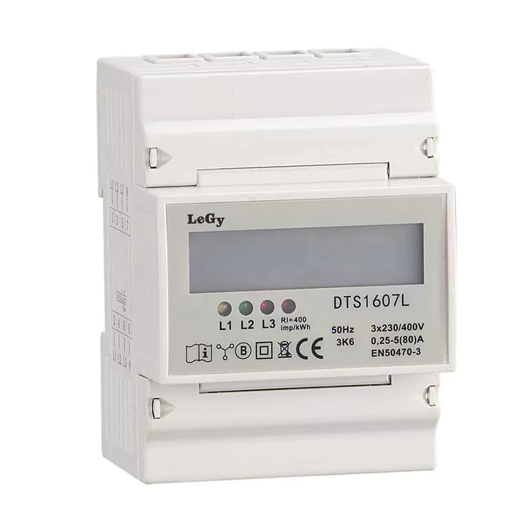 RS485 Trefase DIN-skinne Smart energimåler